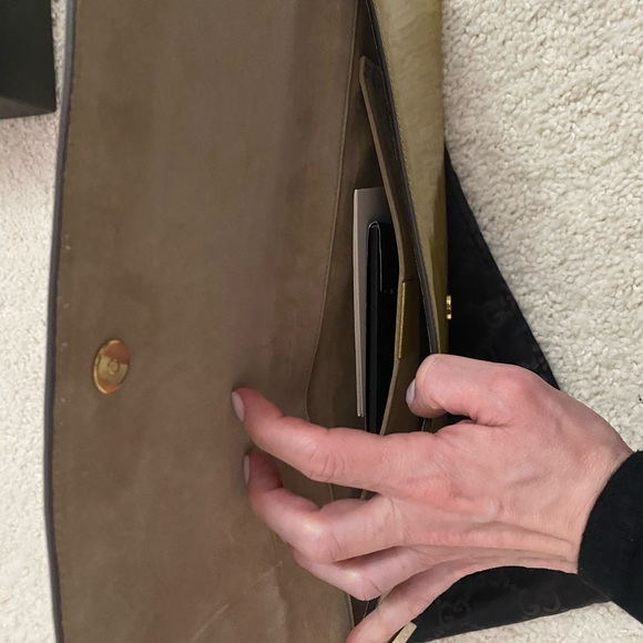 Gucci patent leather gold glitter clutch - Picture 3 of 3